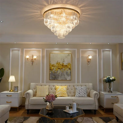 Plafonnier moderne en cristal pour décoration intérieure élégante — LZ4X9T2