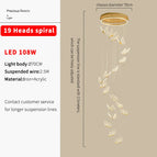 19Têtes spirale D70CM / Lumière chaude