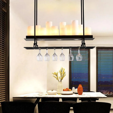 Lustre LED nordique en verre pour salle à manger et cuisine — LZ4X9Q2