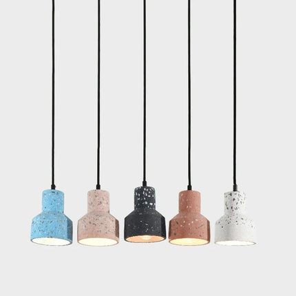 Suspension LED design nordique en terrazzo multicolore — LZ4P9XJ