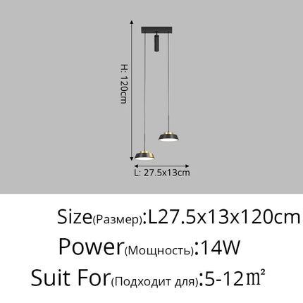 Suspension de chevet minimaliste petit lustre moderne — LZ4X9P
