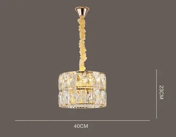 Lustre en cristal au design nordique pour intérieur élégant — LZ4X9P2Q