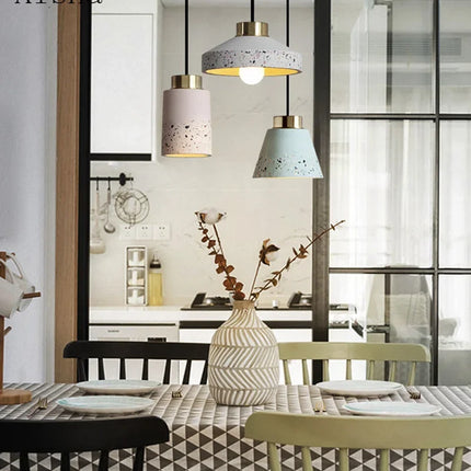 Suspension vintage en ciment pour bar et café — LZ4X9Q