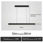 1 mot-L80cm / Lumière chaude 3000K
