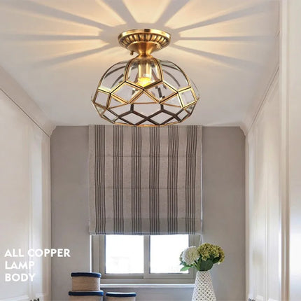 Suspension vintage en bronze pour éclairage intérieur raffiné — LZ4G7X2