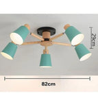 5 lumières vertes