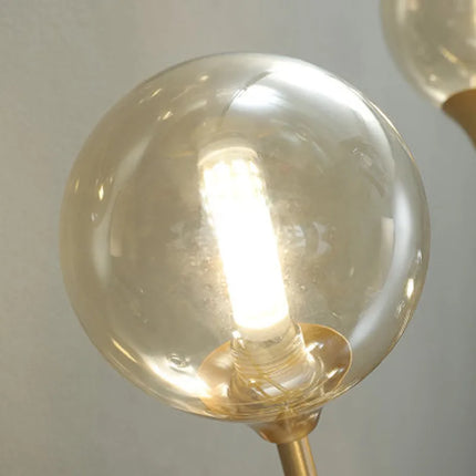 Lustre suspension en verre avec éclairage décoratif contemporain — LZ4X9T2