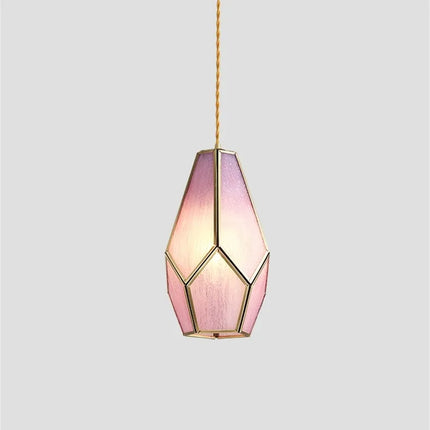 Lampe de chevet en verre moderne avec décor floral suspendu — LZ4X9QJ