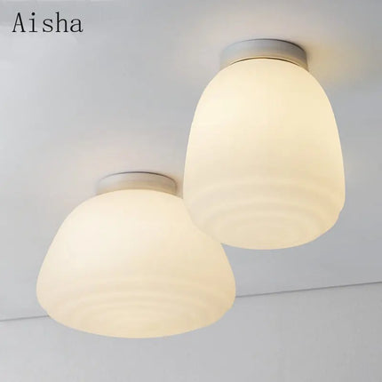 Plafonnier suspension en verre au design nordique pour intérieur moderne — LZ4X9T