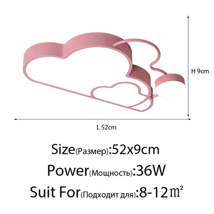 Plafonnier LED décoratif pour chambre et école maternelle — LZ4X9P2