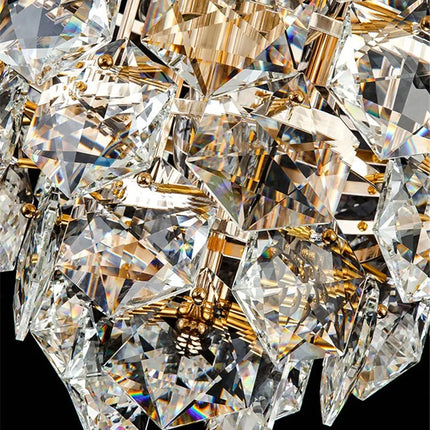 lustre suspendu à led en métal doré moderne et élégant pour éclairage intérieur