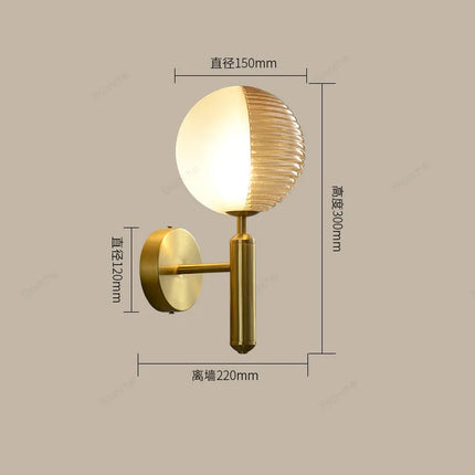 Applique murale en verre pour décoration intérieure élégante — LZ4X9P