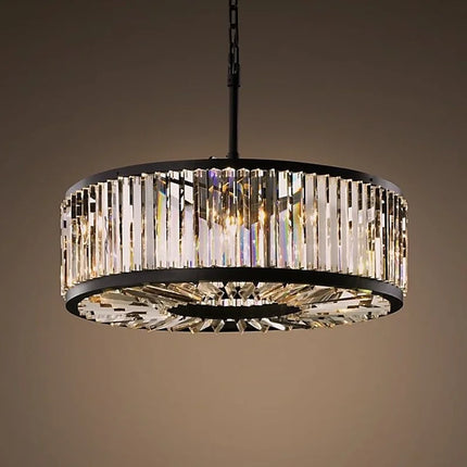 Lustre suspension vintage en cristal pour maison et hôtel — LZ4M9X2