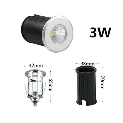 Spot LED encastrable extérieur étanche IP67 5W à 30W 220V DC12V — LZ4M9Q2F