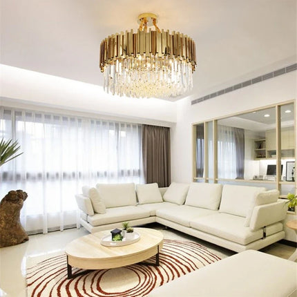 Lustre moderne en cristal avec grande suspension LED — LZ7XQ2