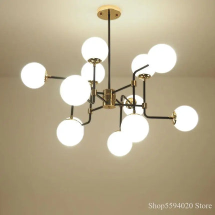 Lustre suspension nordique boule de verre magique design haricot — LZ4X9J