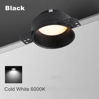 Noir 6000K / 5W 75mm / NON Intensité variable