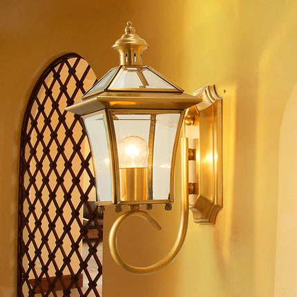 Applique murale extérieure en cuivre pour éclairage décoratif moderne — LZ4X9T1