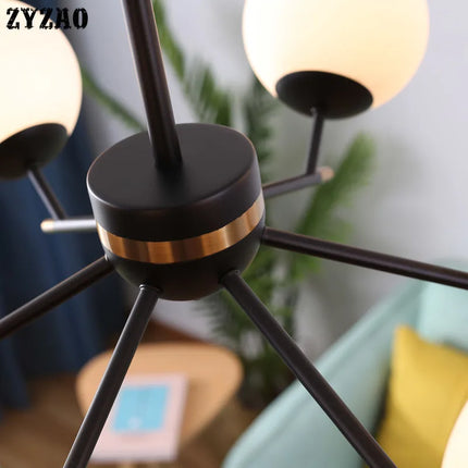 Lustre boule en verre pour décoration intérieure élégante — LZ4Q7M9
