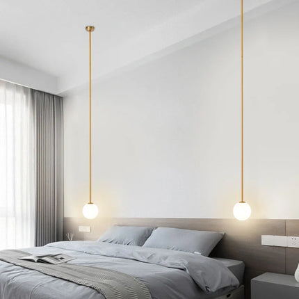 Suspension créative en verre laiteux pour éclairage de bar — LZ4X9M