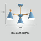 3 lumières bleues