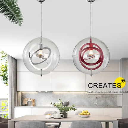 lustre étoile en verre design nordique personnalisé pour intérieur moderne