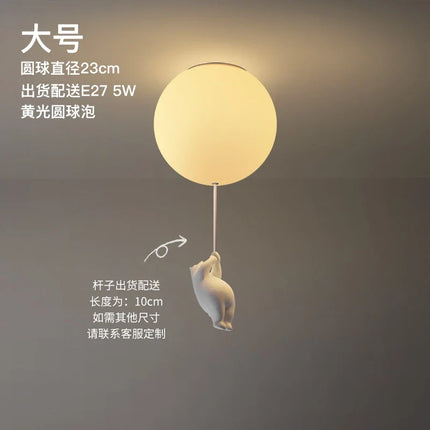 Plafonnier LED ours animé pour chambre enfant et salon — LZ4X9Q2