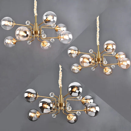 Suspension nordique réglable en verre transparent pour intérieur — LZ4X9P