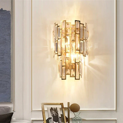 Applique murale moderne en cristal pour décoration intérieure élégante — LZ4X9T2