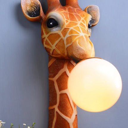 Applique murale LED girafe dessin animé pour chambre enfant européen — LZ4X9P2