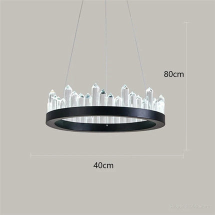 Suspension moderne en cristal pour décoration intérieure élégante — LZ4X9T2