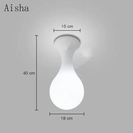 Plafonnier design moderne en forme de goutte de pluie — LZ4X9T1