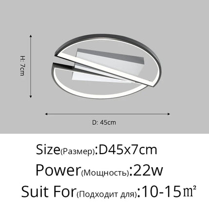 Plafonnier LED en aluminium pour éclairage décoratif intérieur — LZ4X9Q2