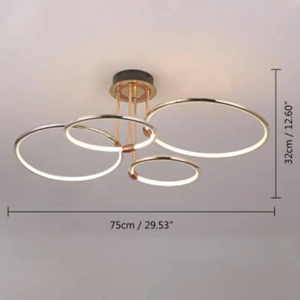 Lustre circulaire luxueux pour éclairage intérieur moderne — LZ4X9P2