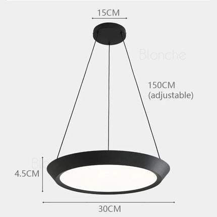 Suspension ronde LED pour éclairage intérieur moderne — LZ4X9T