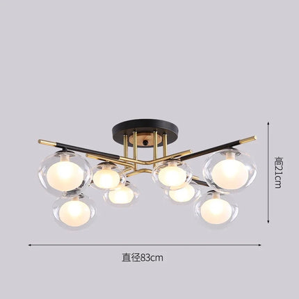 Plafonnier suspension nordique simple pour décoration intérieure — LZ4X9T