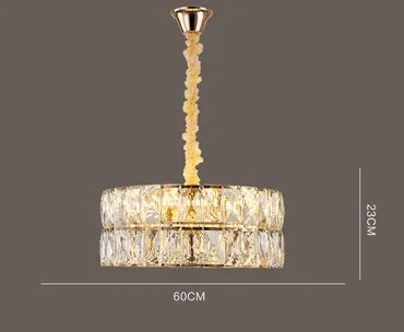 Lustre en cristal au design nordique pour intérieur élégant — LZ4X9P2Q