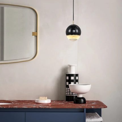 Suspension LED nordique en marbre pour décoration intérieure — LZ4P9XQ