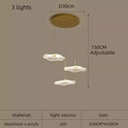 3 lumières rondes / Lumière chaude