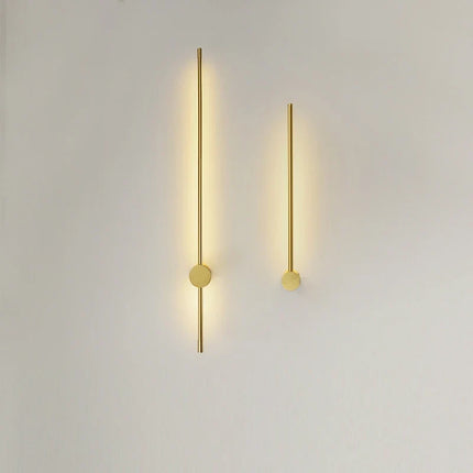 Applique murale LED nordique à tige dorée design moderne simple — LZ7D9X