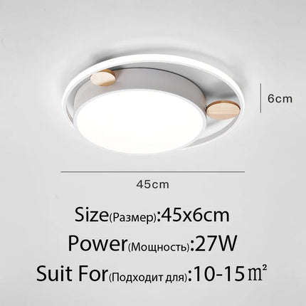 Plafonnier LED rond design moderne pour intérieur élégant — LZ4X9Q2