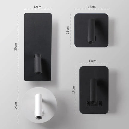 Lustre LED minimaliste avec interrupteur et spot décoratif — LZ4XJ9