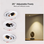 Noir / Non-Dimmable / CHINE | Blanc naturel | 12W