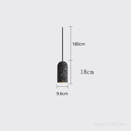 Suspension LED en ciment style industriel pour café et bar — LZ4X9P
