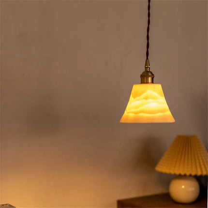 Suspension loft en laiton et céramique pour décoration intérieure — LZ4P9XQ