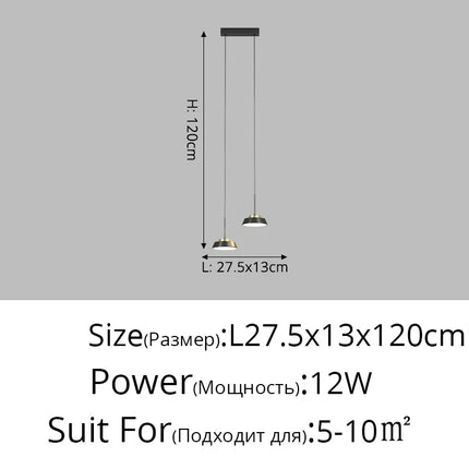 Suspension de chevet minimaliste petit lustre moderne — LZ4X9P