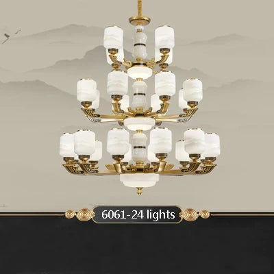 Lustre chinois grande taille pour décoration intérieure élégante — LZ4X9T2Q