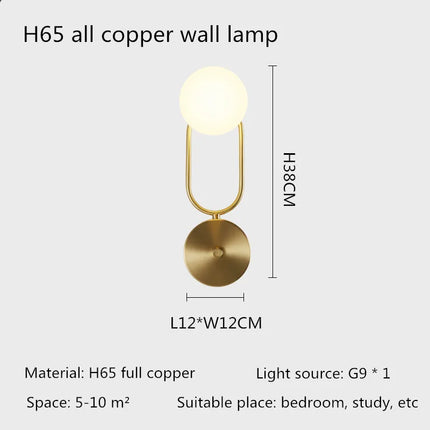 Applique murale en cuivre au design moderne pour décoration intérieure — LZ7XQ2