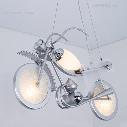Lustre LED nordique en acrylique moto pour chambre d'enfants — LZ4P9XQ
