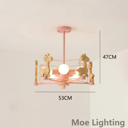 Suspension en bois LED pour chambre d'enfants — LZ7N4Q